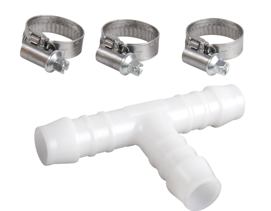 Té plastique Ø12 mm + 3 colliers - SPID'O