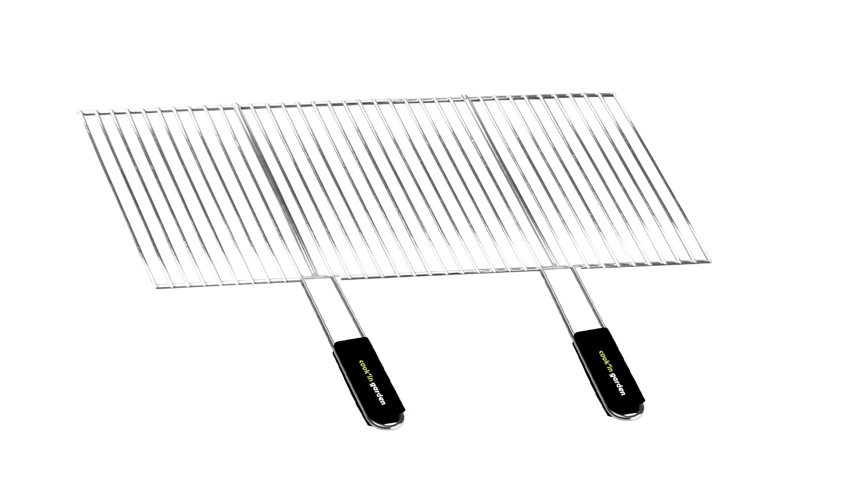 Grille de Barbecue Recoupable 70x40cm Manche Noir Soft Touch