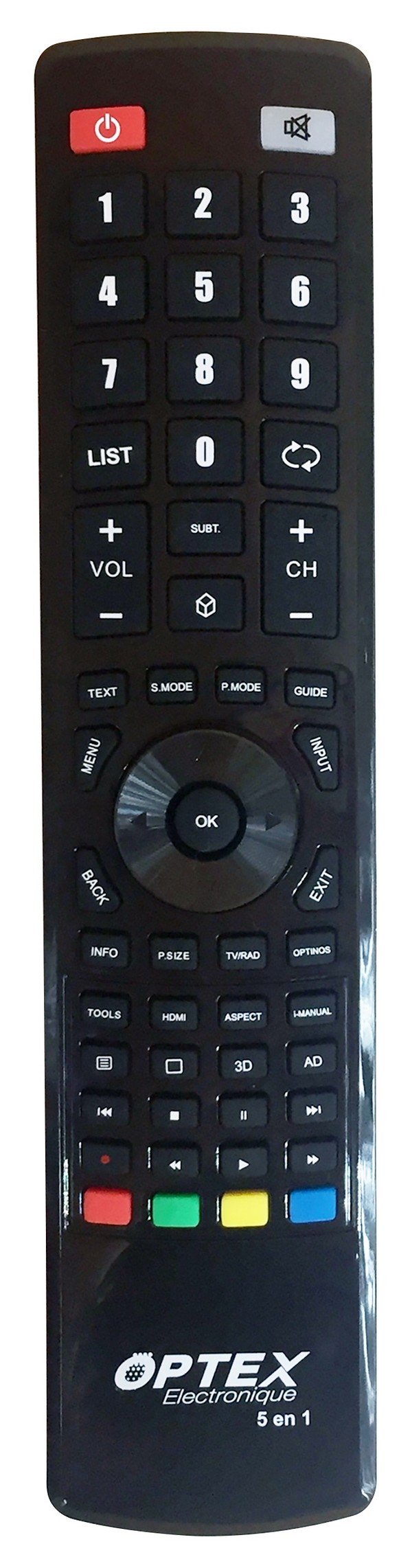 Télécommande 5 grandes marques tv