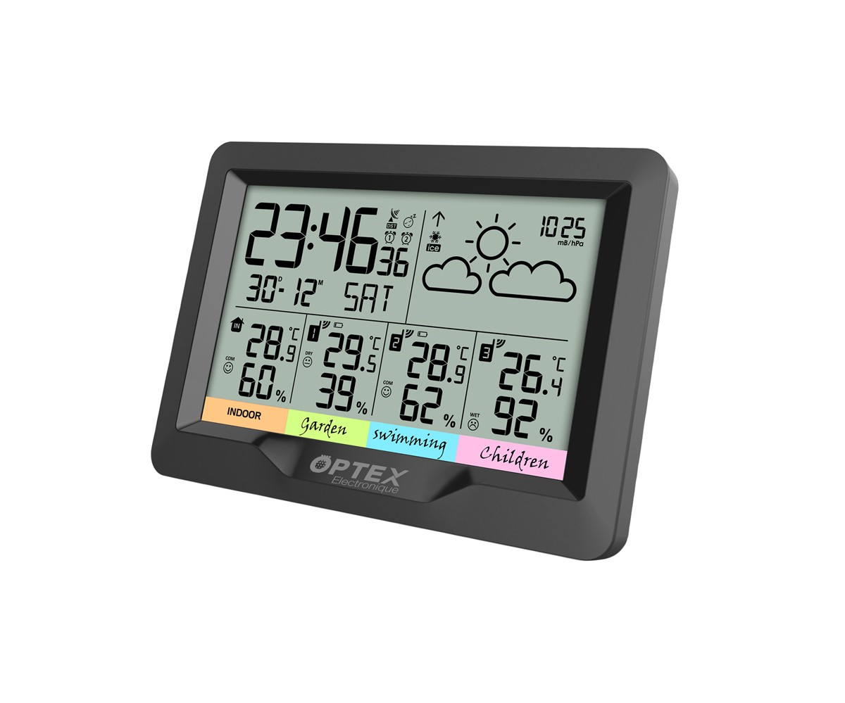 Station météo avec 3 sondes extérieures - OPTEX