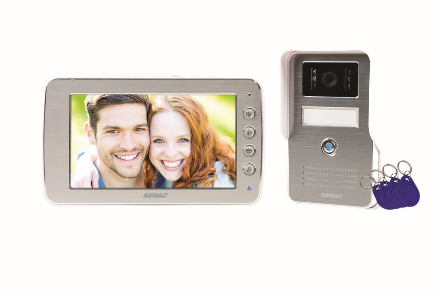 Visiophone filaire 2 fils avec lecteur de badge