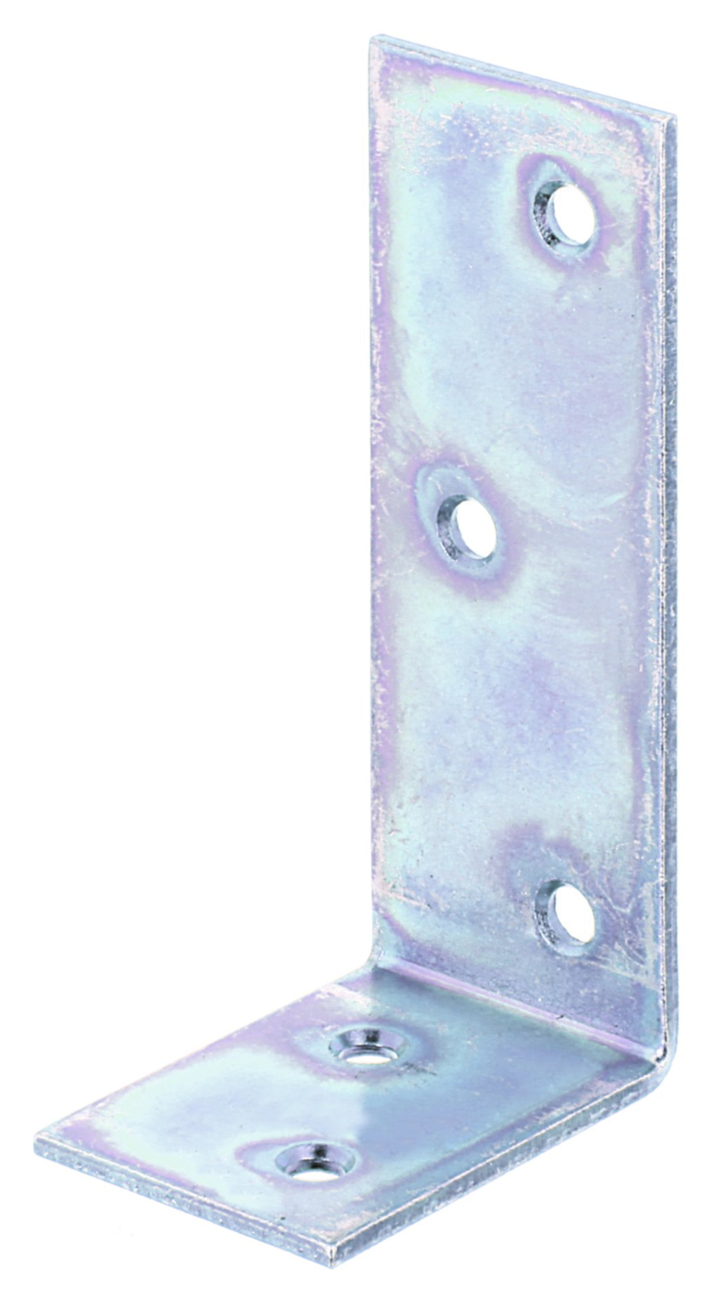 Équerre de poutre côtés inégaux 30x80x2mm Ø4,5mm 5 trous - ALBERTS
