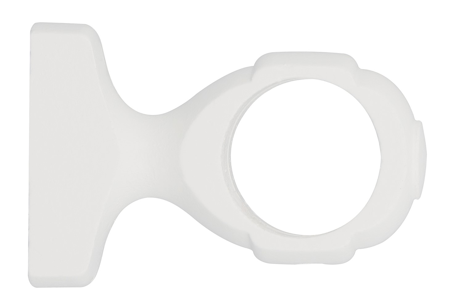 Supports monobloc courts bois classique x2 ø 35mm laqué blanc - MOBOIS