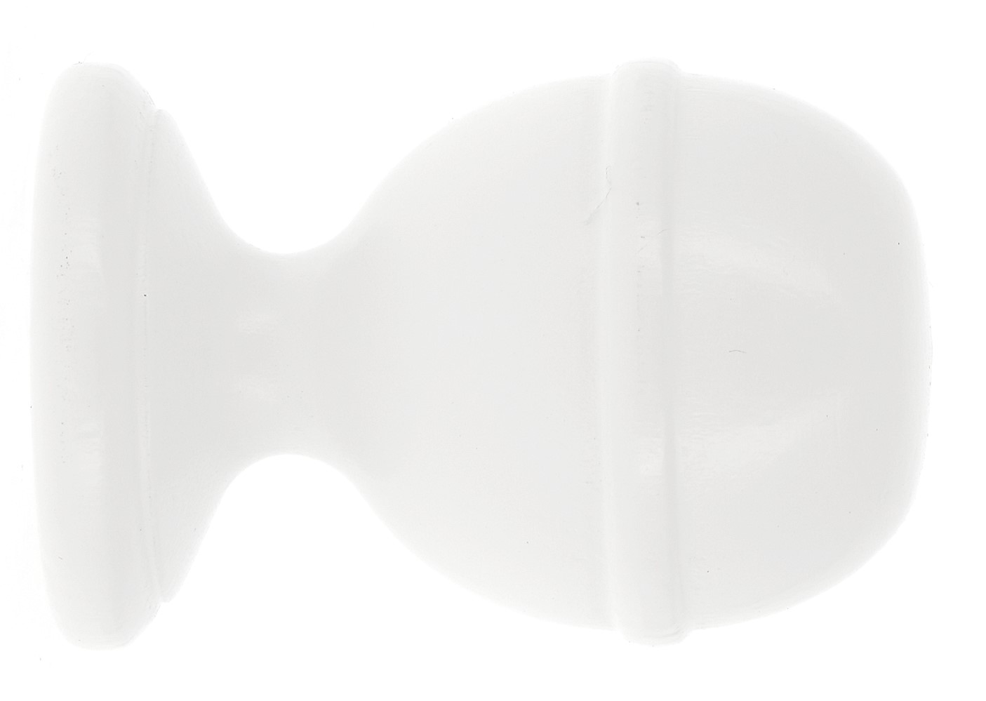 Embout rayé à visser bois classique ø 35mm laqué blanc - MOBOIS