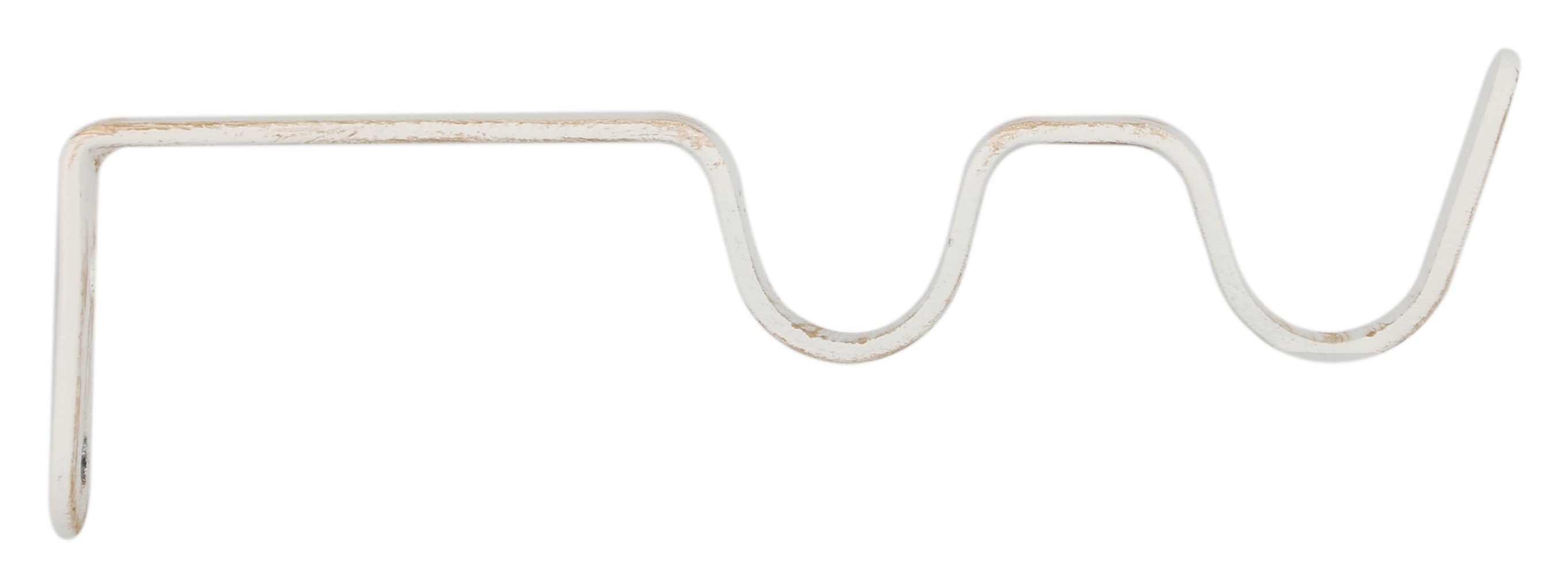 2 supports double Blanc Patine Or Ø20mm 80/130 