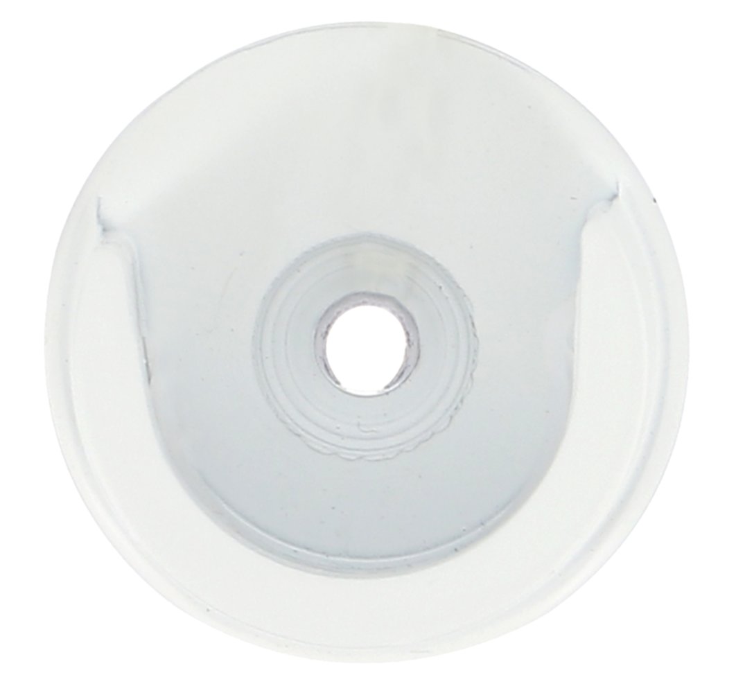 2 Naissances métal Ø20mm Blanc Mat