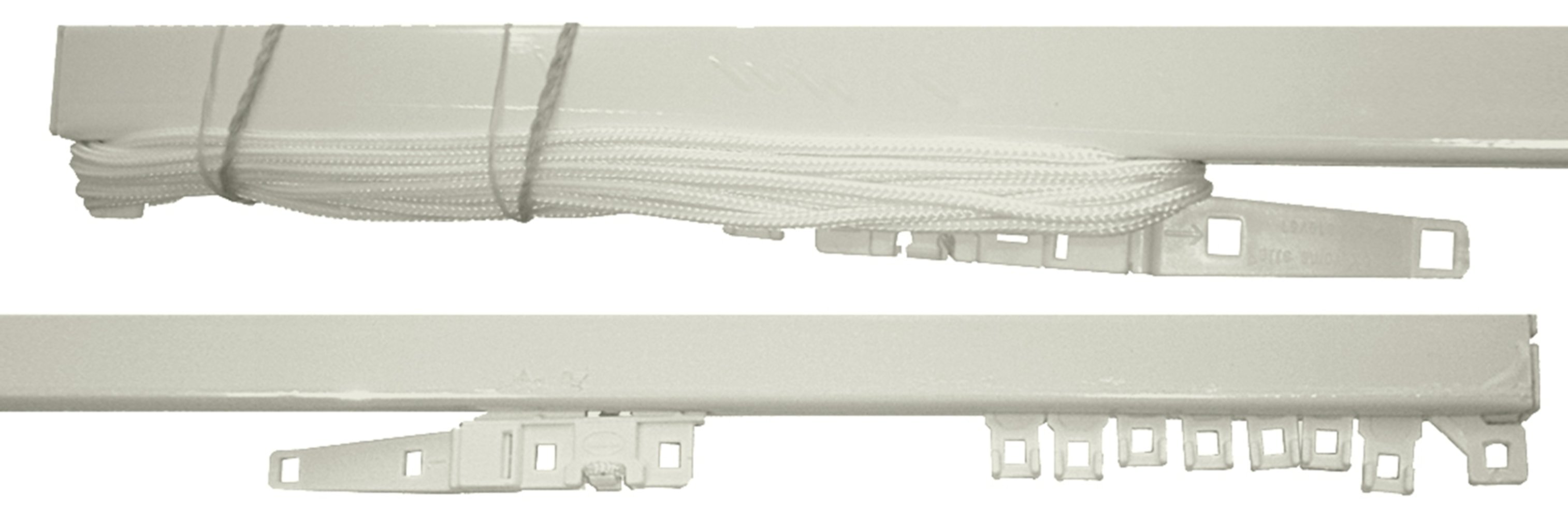 Tringle métal 24x16 1,8m Centre Laque Blanc