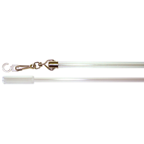 1 lance-rideau plexiglas 1 mètre cristal MOBOIS
