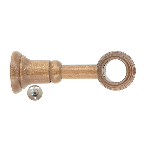 1 support bois à œil bague cannelée Ø28 réglable de 80 à 130mm chêne MOBOIS