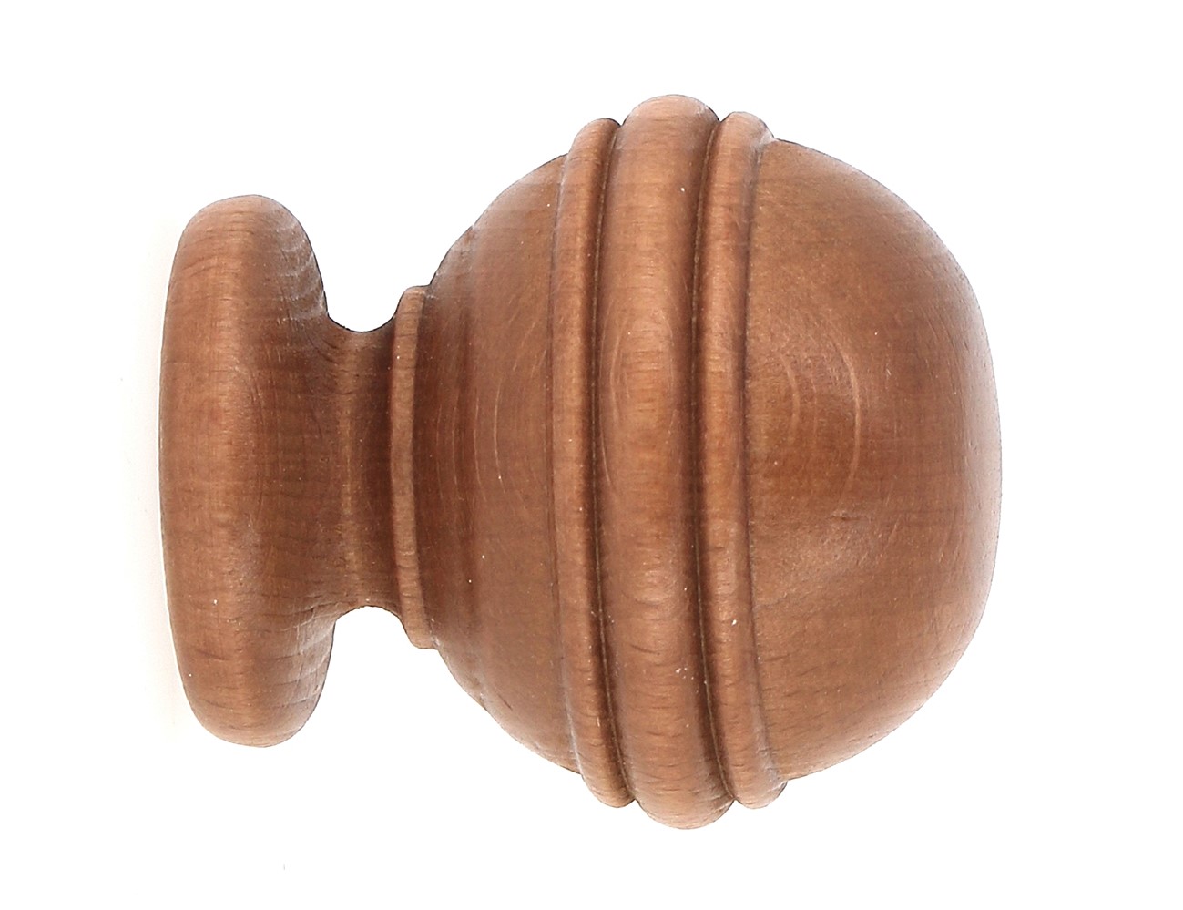Embout boule rainurée à visser bois classique ø 28mm merisier - MOBOIS