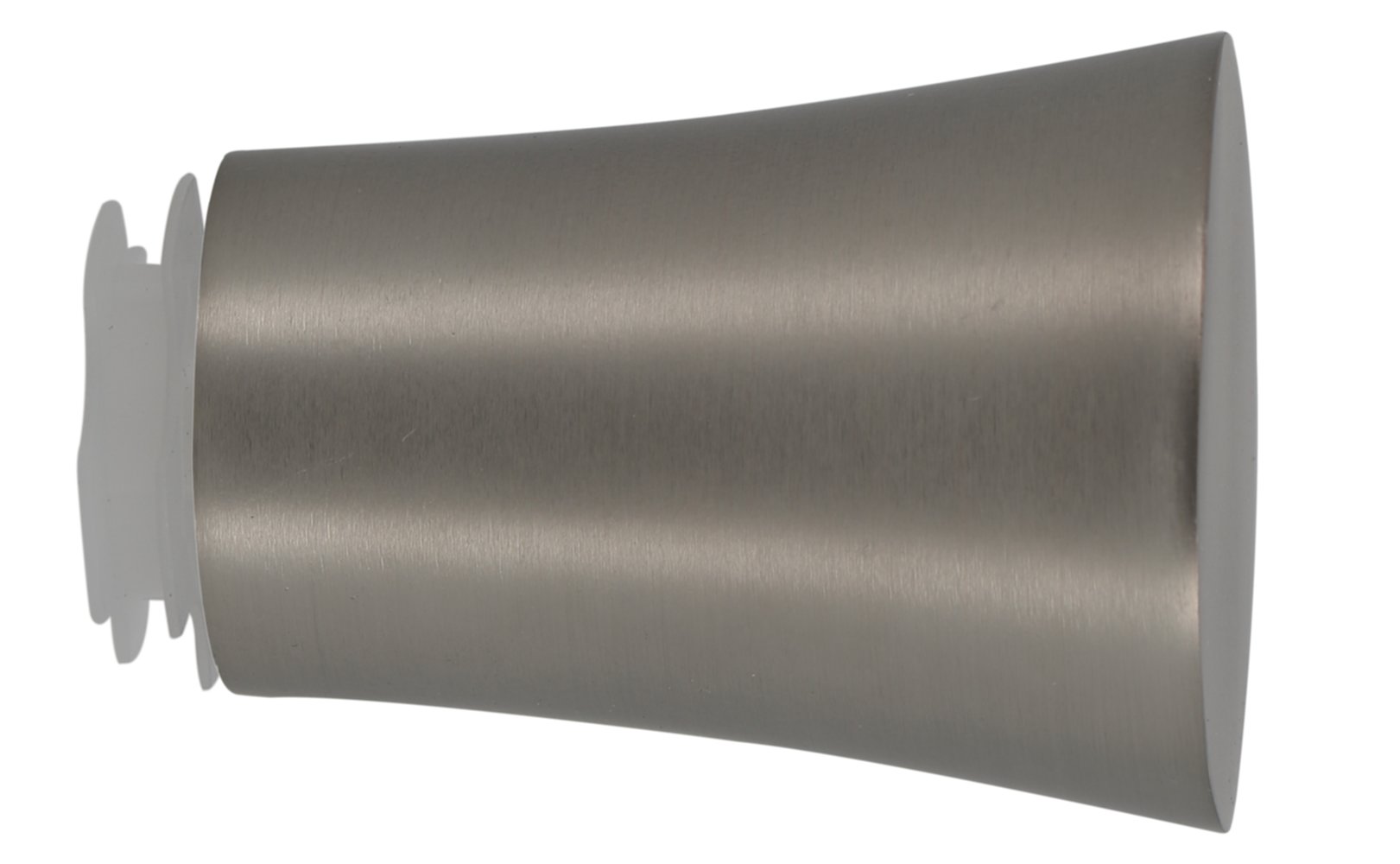 Embout métal Ø28mm Pommeau Chromé Mat