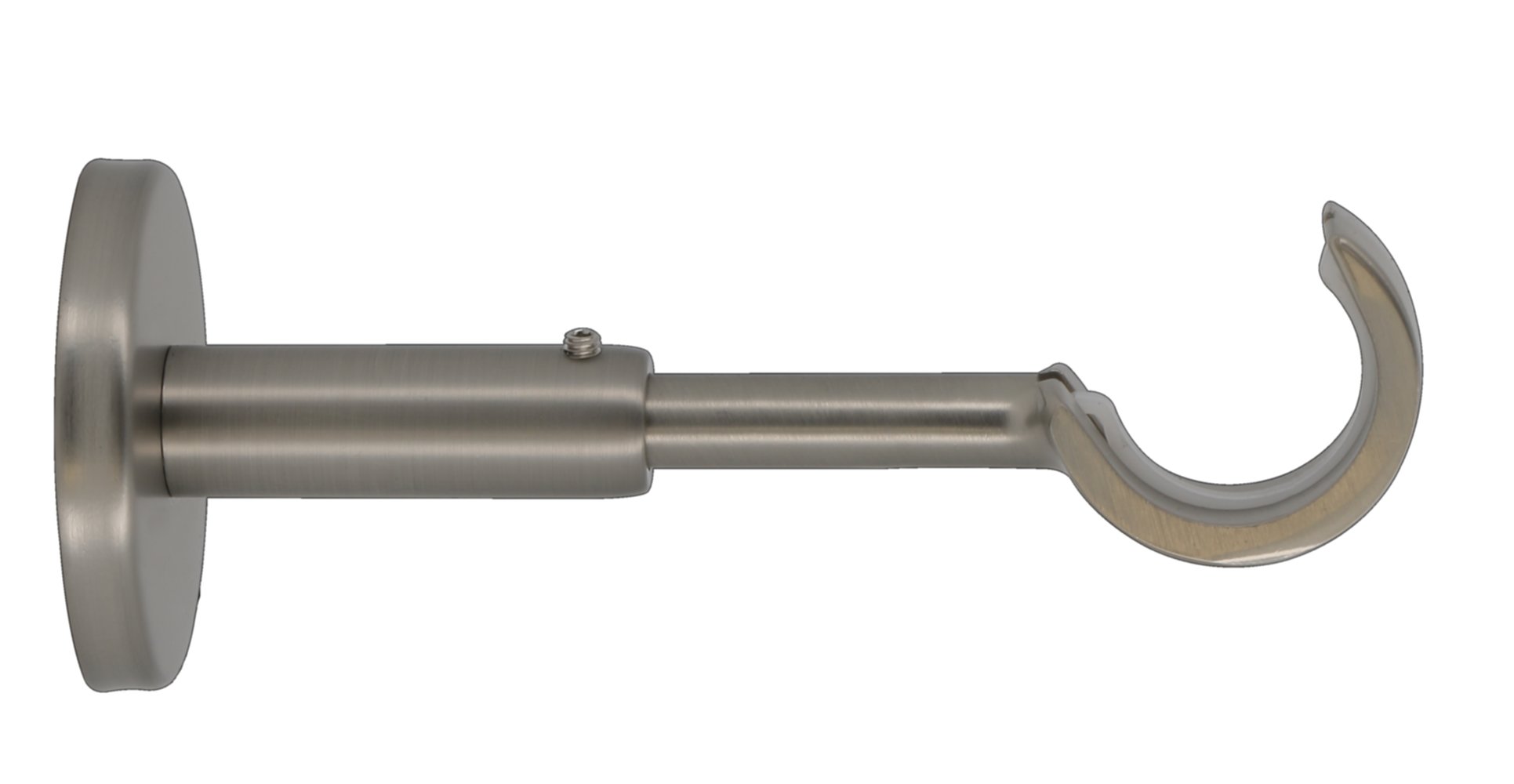 Support métal Ø28mm Ouvert 115-150mm Chromé Mat