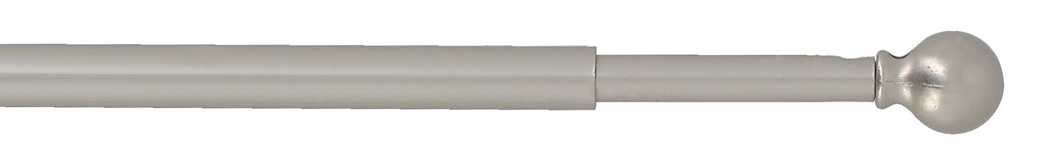 1 tringle de vitrage métal boule Ø7 extensible de 60 à 100cm nickel mat MOBOIS 
