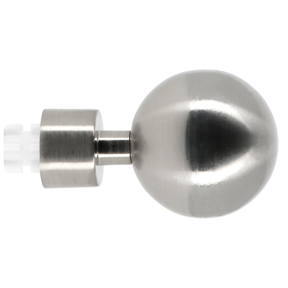 2 embouts Boule Chrome métal Ø20mm 