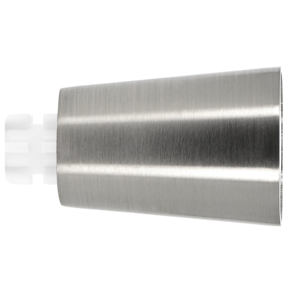 2 embouts Pommeau Chrome métal Ø20mm 