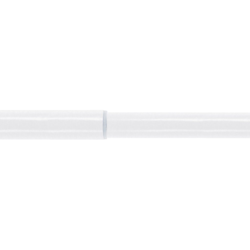 Tringle extensible métal Ø20mm 1,60-3m Blanc Brillant
