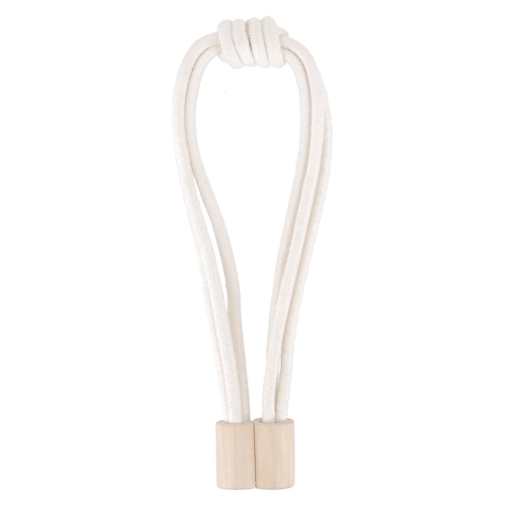 Embrasse corde bois aimantée sable 66cm