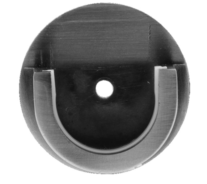2 Naissances métal Ø20mm Gun foncé
