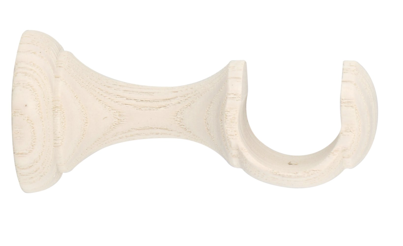Support Ø28mm Ouvert 80mm Bois Blanchi