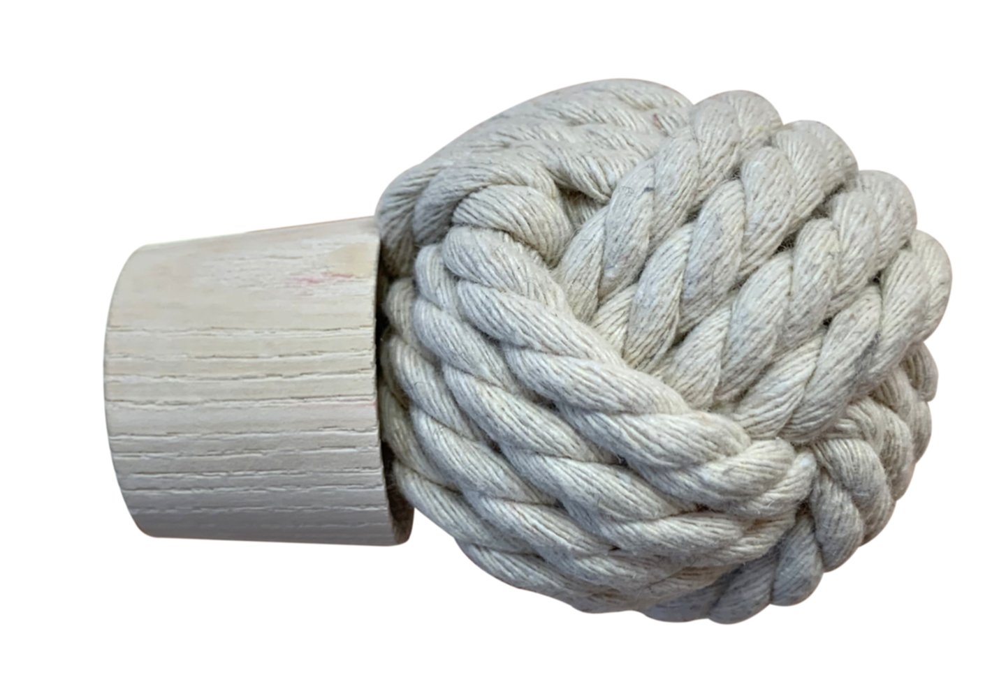 Embout Ø28mm Corde Bois Blanchi
