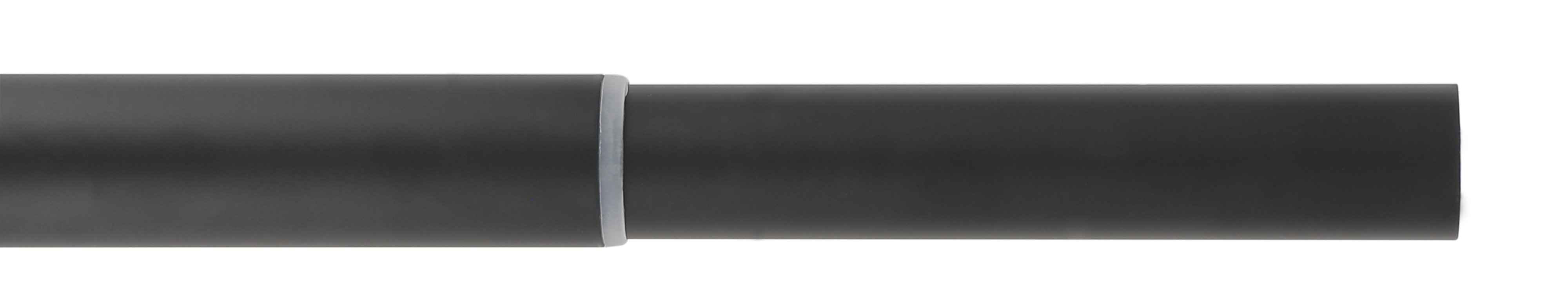 Barre à rideaux métal extensible Ø28mm 2,4-4m noir mat - MOBOIS