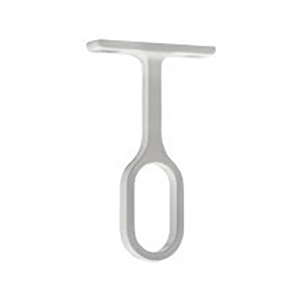 2 supports pour tube blanc