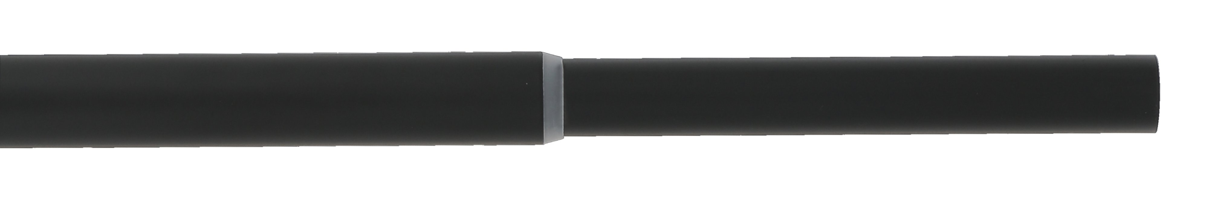 Barre à rideaux métal extensible Ø20mm 1,2-2,1m noir mat - MOBOIS