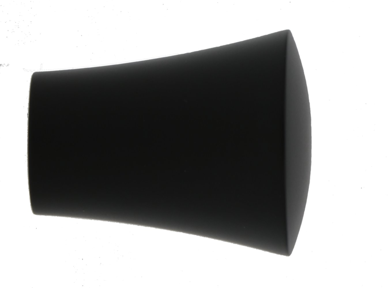 2 Embouts métal Ø20mm Medium Noir Mat