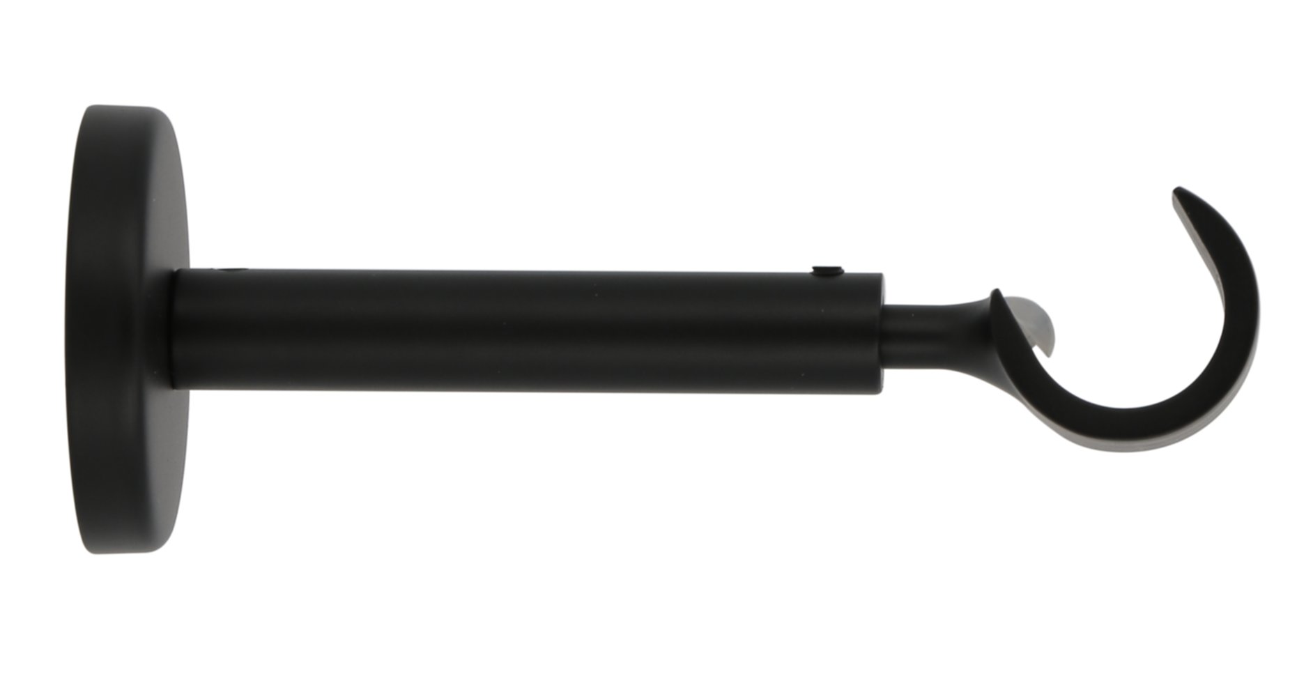 Support métal Ø20mm Ouvert 110-150mm Noir Mat