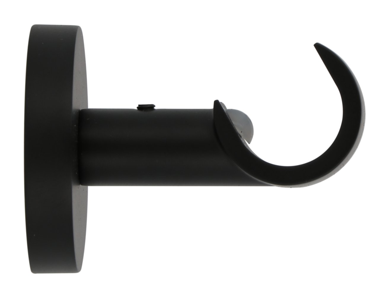 Support métal Ø20mm Ouvert 50mm Noir Mat