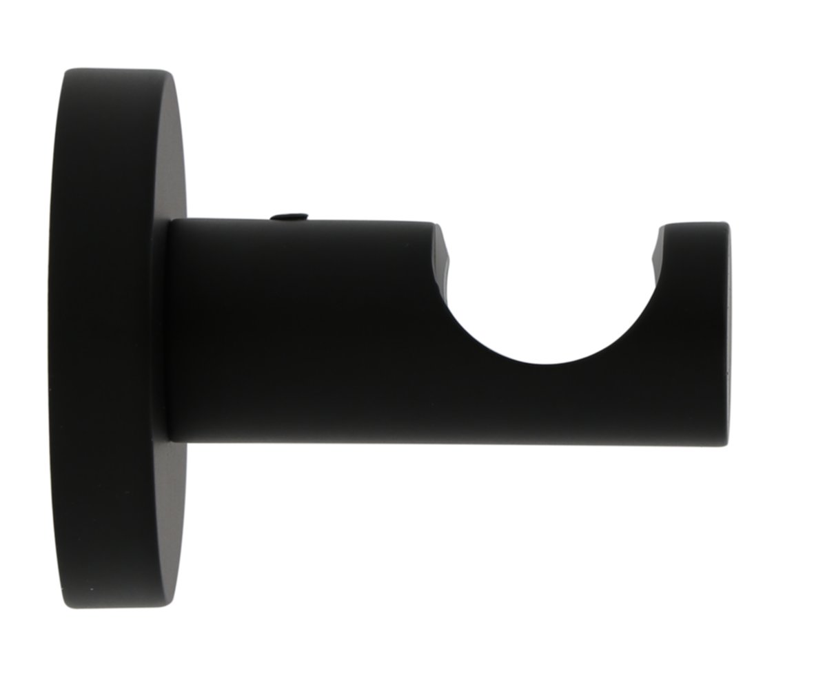Support métal Ø20mm Tige 42mm Noir Mat