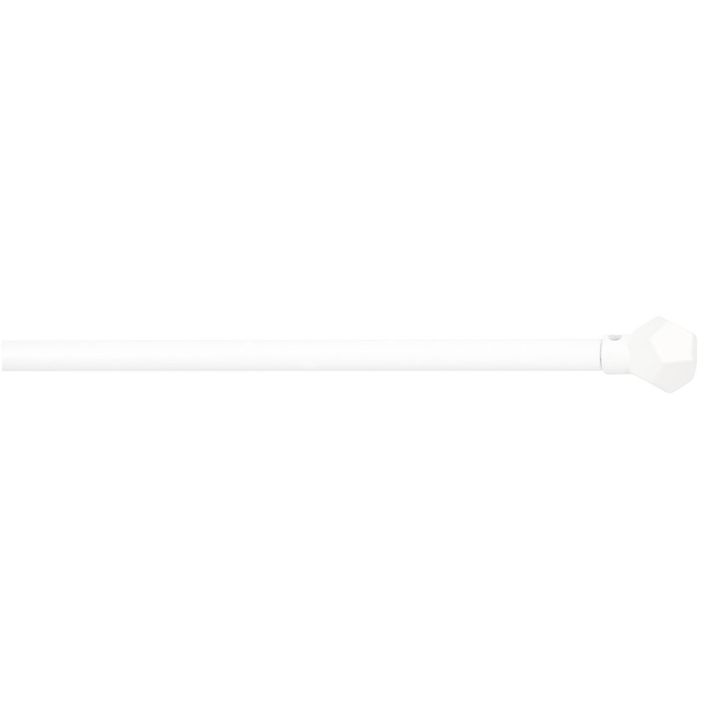 Tringle de Vitrage Ø7mm Embouts Boule à Facettes 60-100cm Blanc Mat - MOBOIS