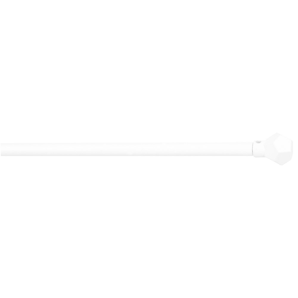 Tringle de Vitrage Ø7mm Embouts Boule à Facettes 40-65cm Blanc Mat - MOBOIS