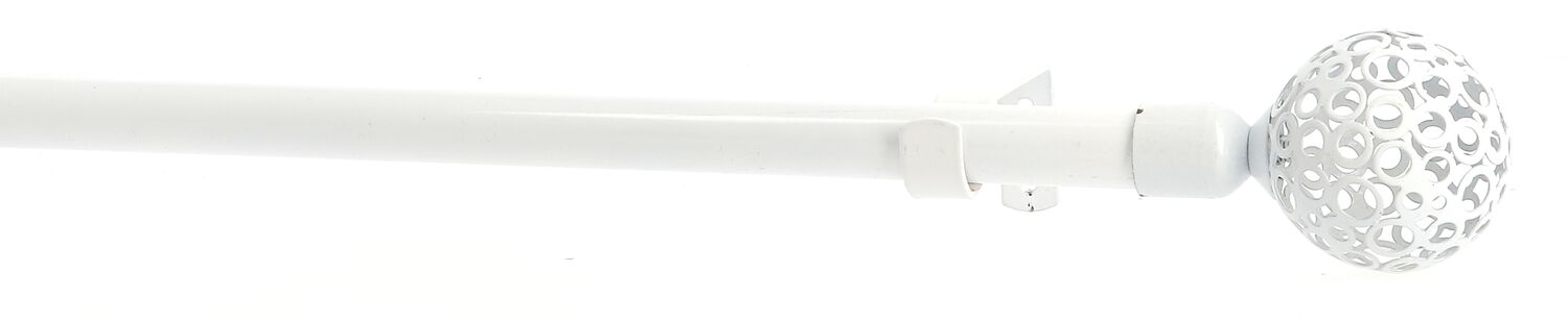 Kit barre à rideau extensible 160*300cm Chou blanc