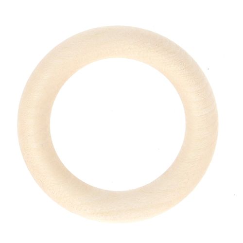 10 anneaux bois Ø56 pour tringle Ø28 érable