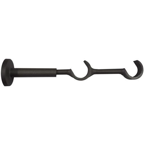 1 support métal ouvert Ø28 double extensible de 115 à 215mm