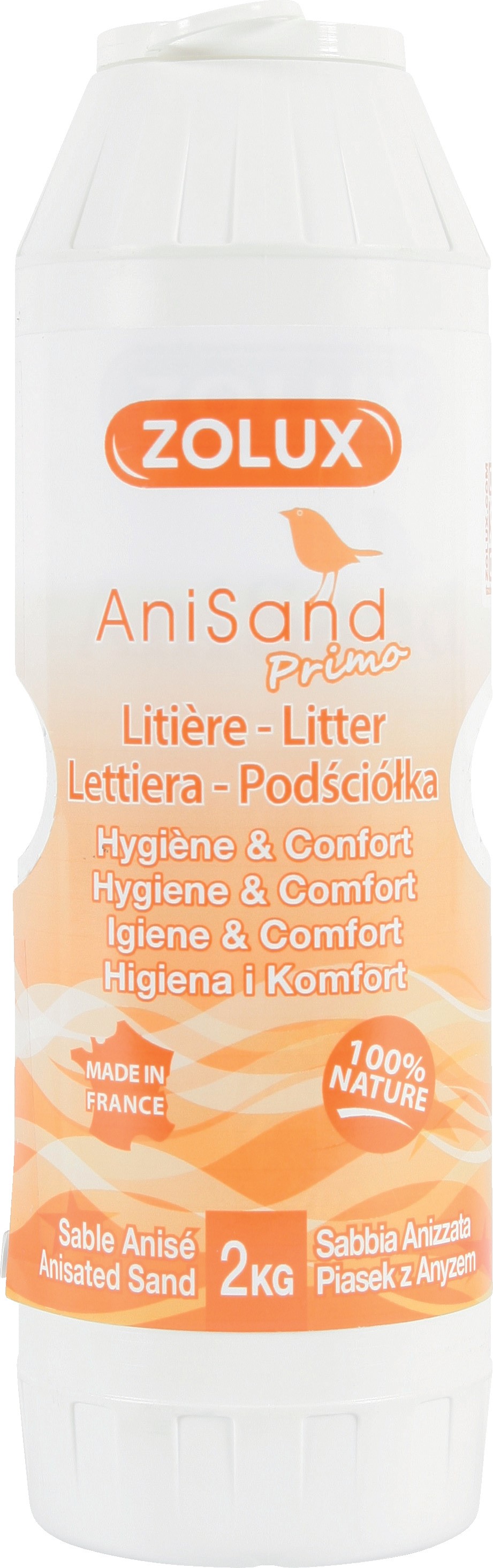 Litière oiseaux - Sable anisé - Flacon 2kg