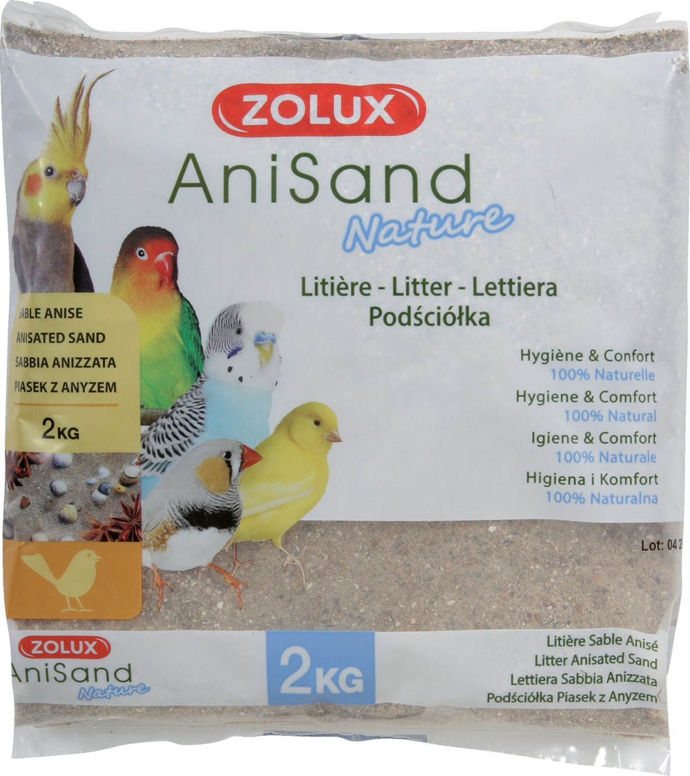 Litière oiseaux - Sable anisé - Sac 2kg