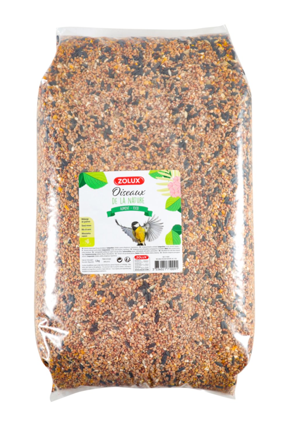 Mélange graines pour oiseaux de la nature 12 Kg