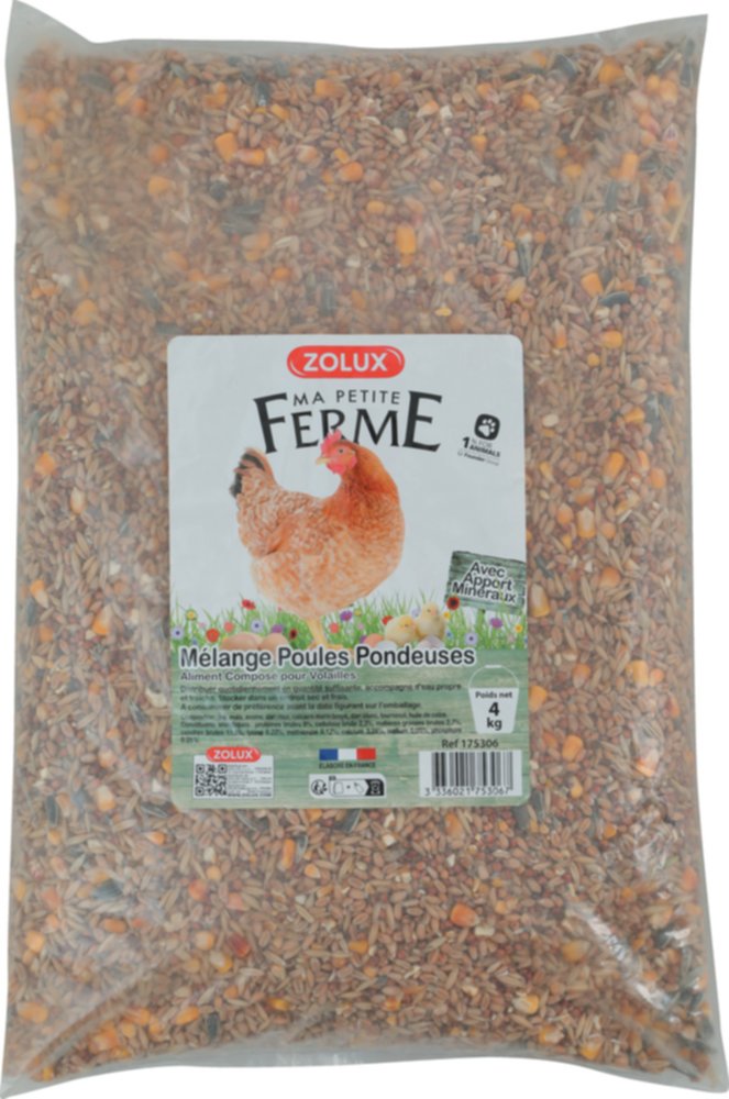 Mélange pour poule pondeuse 4kg - ZOLUX