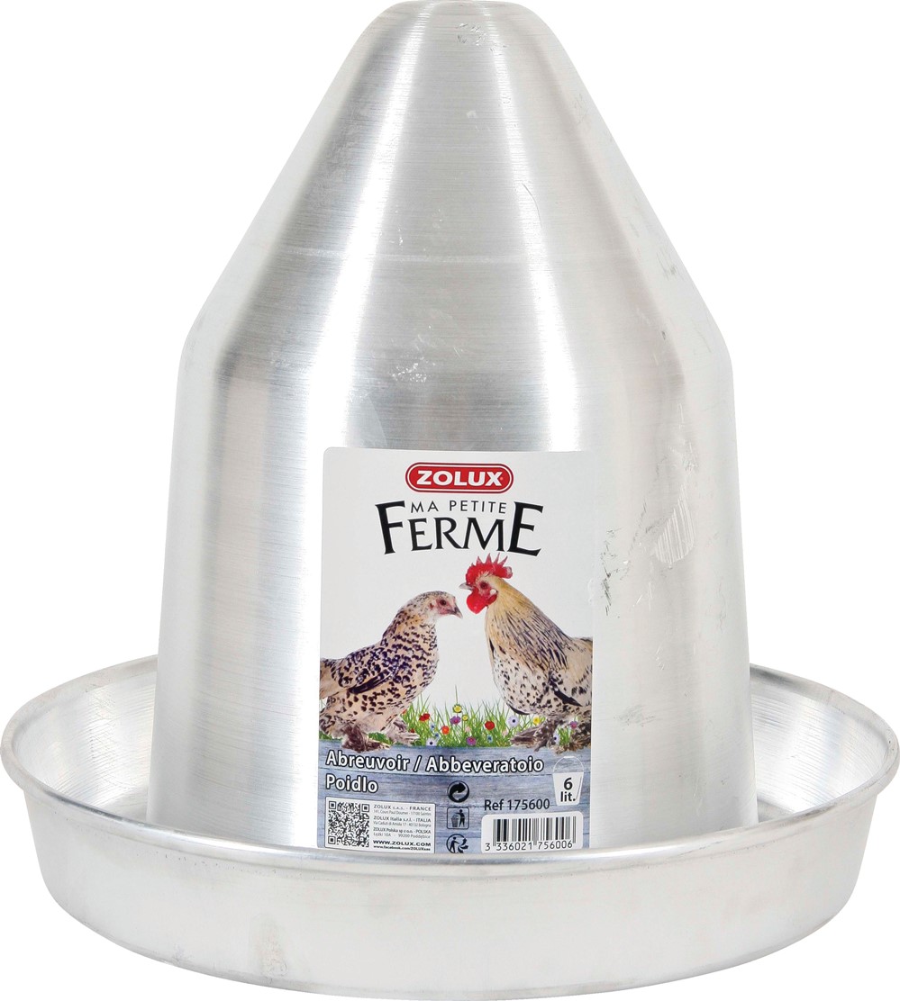 Abreuvoir basse cour aluminium 6L