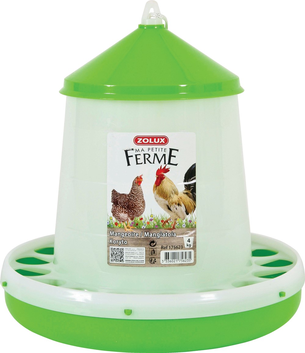 Mangeoire silo basse cour plastique 4kg