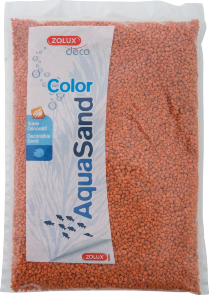 Sable décoratif aquarium - orange savane - 1kg