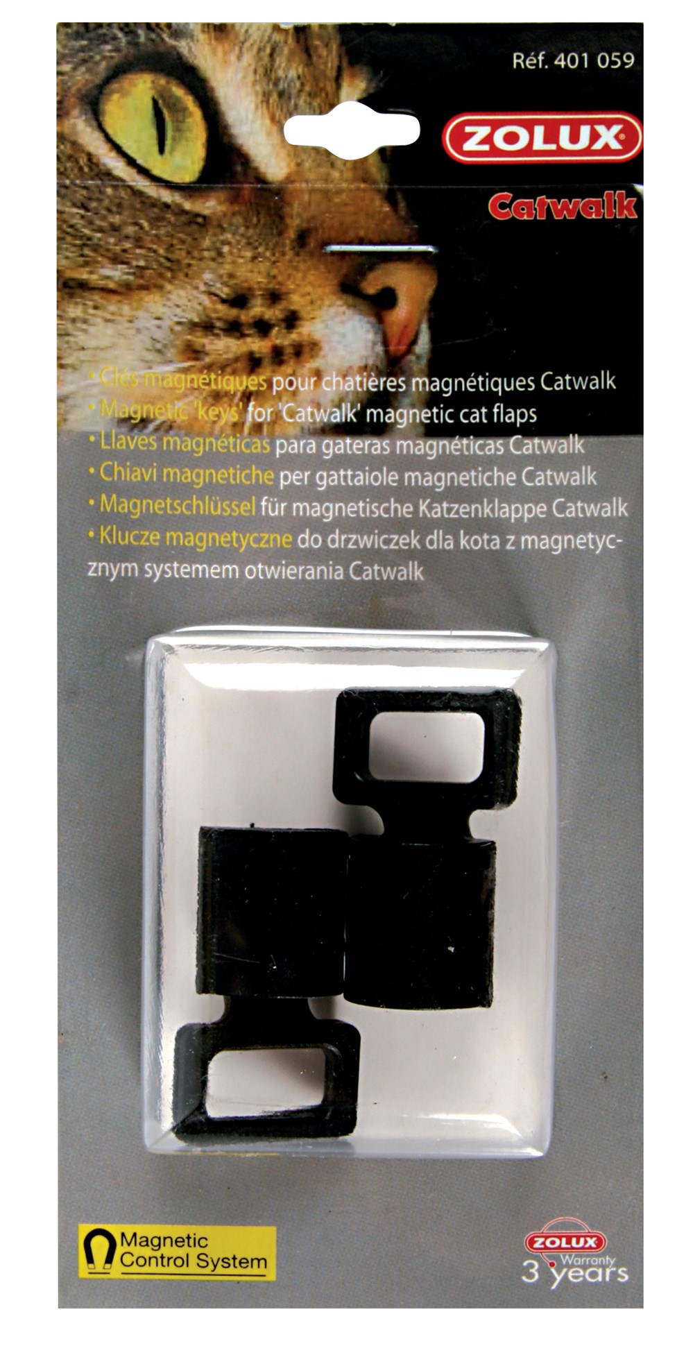 Clef magnétique Catwalk pour chatière