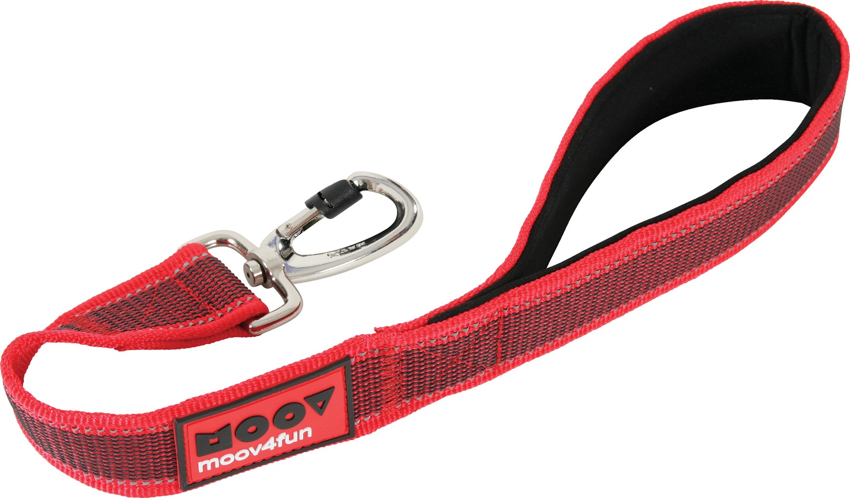 Laisse Moov réflective - 50cm - 40mm - Rouge