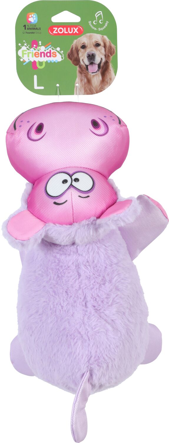 Jouet pour chien Friends hippopotame L - ZOLUX