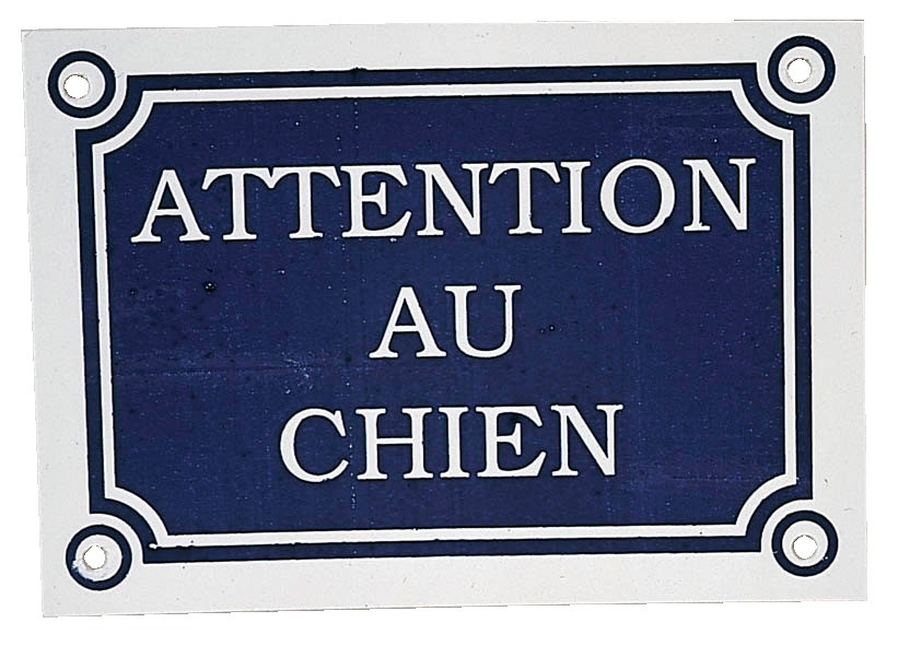 Plaque pour portail 