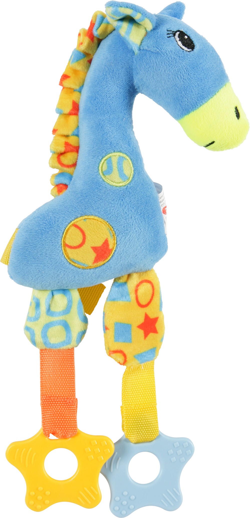 Jouet chiot peluche - Girafe - bleu