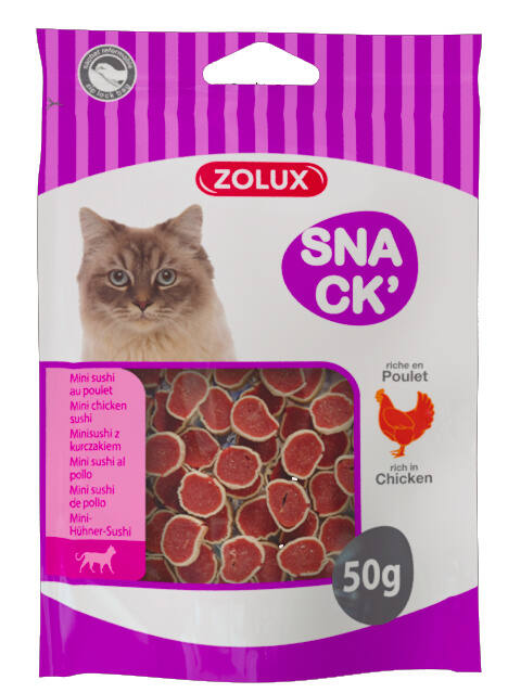 Friandise chat mini sushi poulet 50g