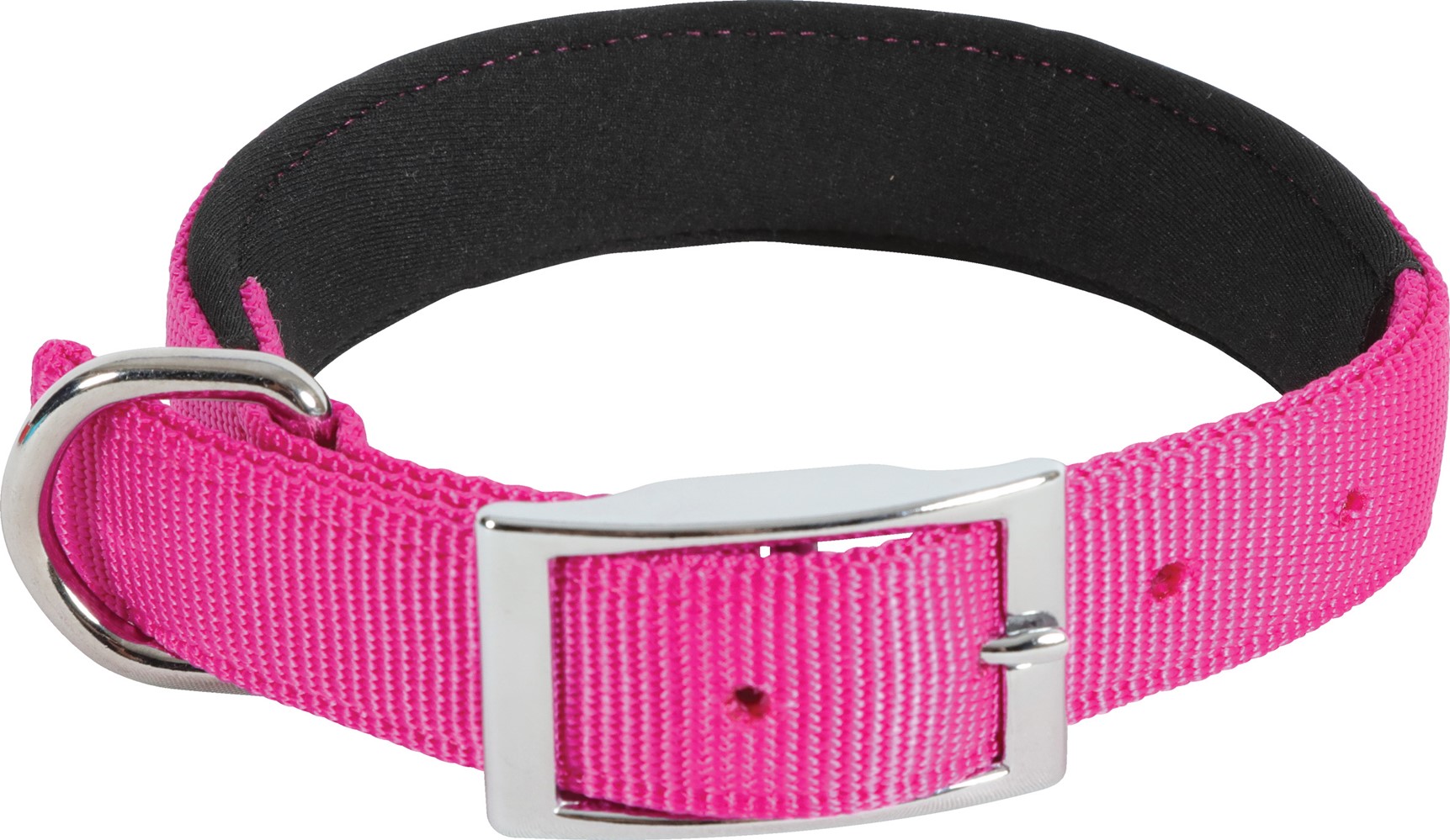 Collier nylon confort - 20mm - 24 à 30cm - Fuschia